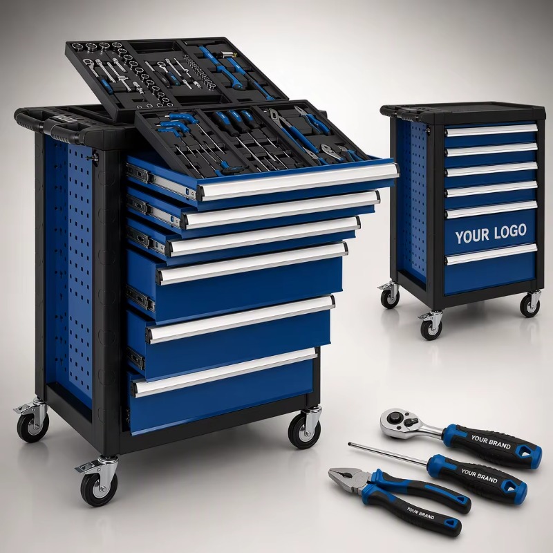 Socket Set - Carrello Portautensili Pesante 70 Pezzi con