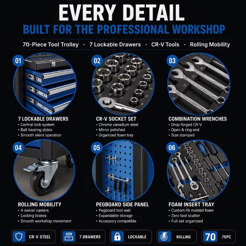 Carrello Portautensili Pesante - Socket Set recensione e prezzo